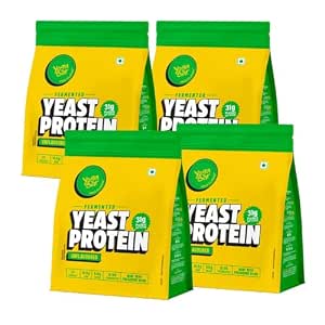 Yogabar Fermented Yeast Protein Powder - Unflavoured |Pack of 4 (2kg)