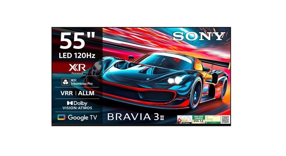 Sony 139 cm (55 inches) BRAVIA 3II Ultra HD Smart LED Google TV