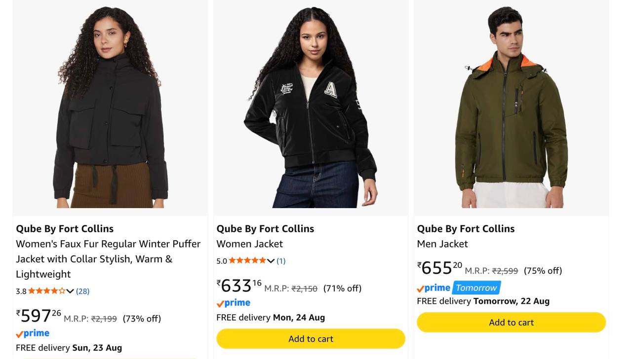 FORT COLLINS JACKETS MIN 70% OFF ⚡FROM 597