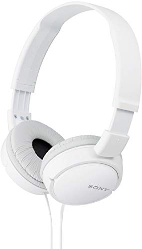 Sony MDR-ZX110A On Ear Stereo Wired Headphones (White), With...