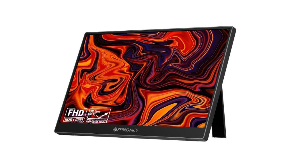 Zebronics 15.6” Portable Monitor, FHD 1080p