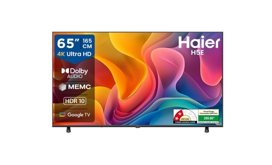 Haier H5E Series 165cm (65) 4K Ultra HD Smart LED Google TV