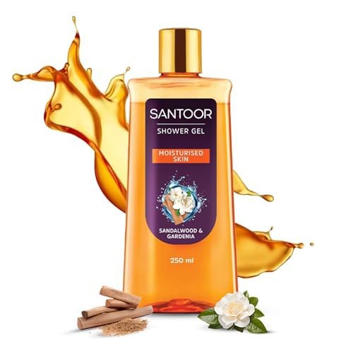 Santoor Moisturizing Shower Gel With Natural Sandalwood & Ga...