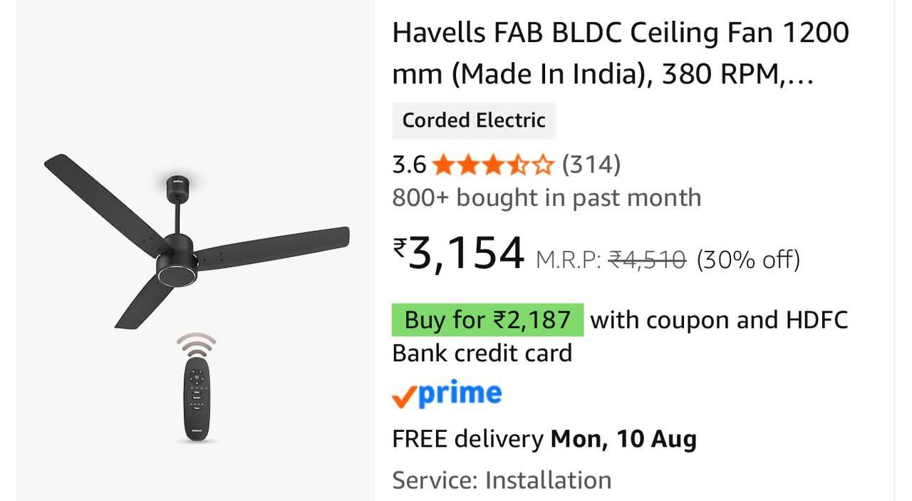 Loooot🚀🚀Havells bldc fan