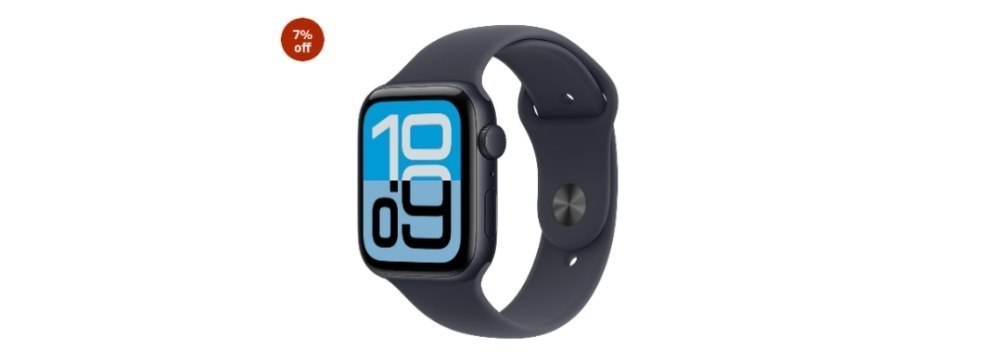 Apple Watch SE 3 GPS 44mm Midnight Aluminium Case with Midnight Sport Band