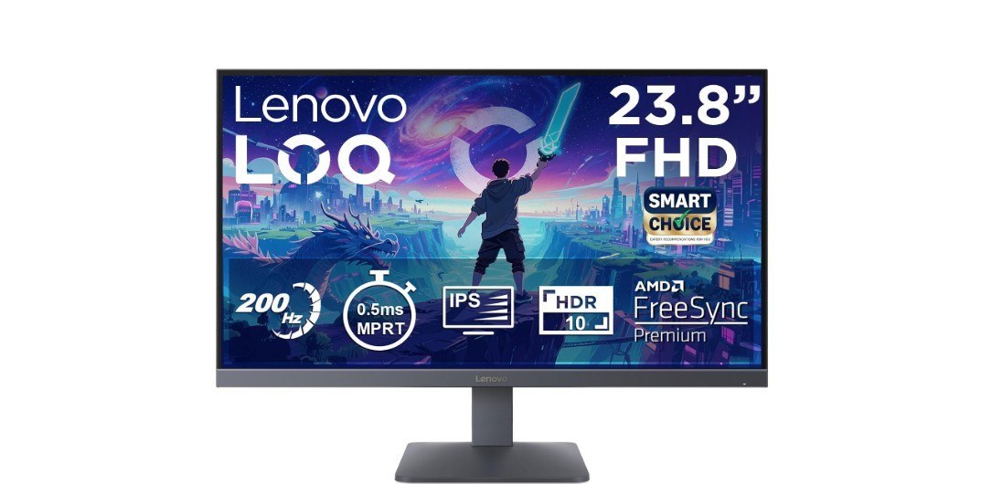 Lenovo LOQ 24-10 FHD (1920x1080) IPS 200Hz Gaming Monitor