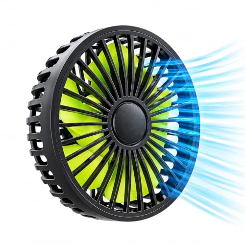 USB Car Backseat Fan, 3 Speeds 360 Degree Rotatable multipur...