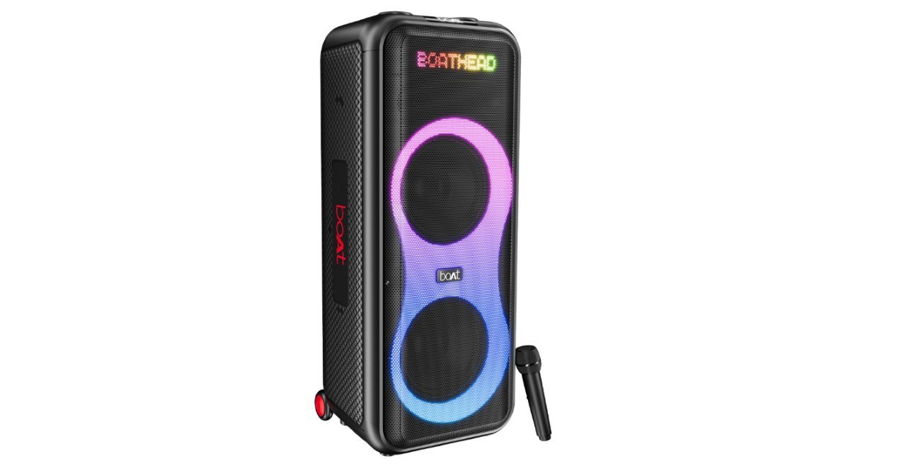 boAt Partypal 600,Animated Text Display Bluetooth Tower Speaker