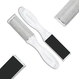 TEMPERIA (1pc) Foot Scrubber for Dead Skin - Double Sided Pedicure Kit for Women - Feet File Scrub Tools, Heel Scraper Filer & Leg Cleaner Brush - Easy to Carry Travel Friendly (HF579)