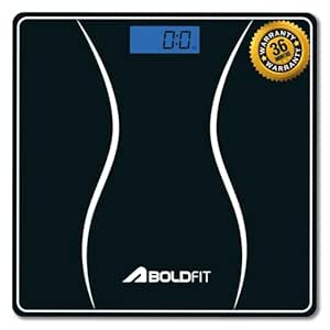 Boldfit Weight Machine for Home Digital Weighing Machine for Human Body with LCD Display Max Weight Capacity 180Kgs (Batteries Not Included)