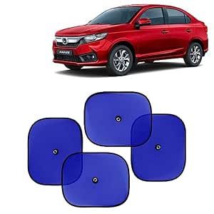 KINGSWAY Car Window Curtain Sticky Sun Shades Compatible with Honda Amaze, (Year 2023 Onwards)…