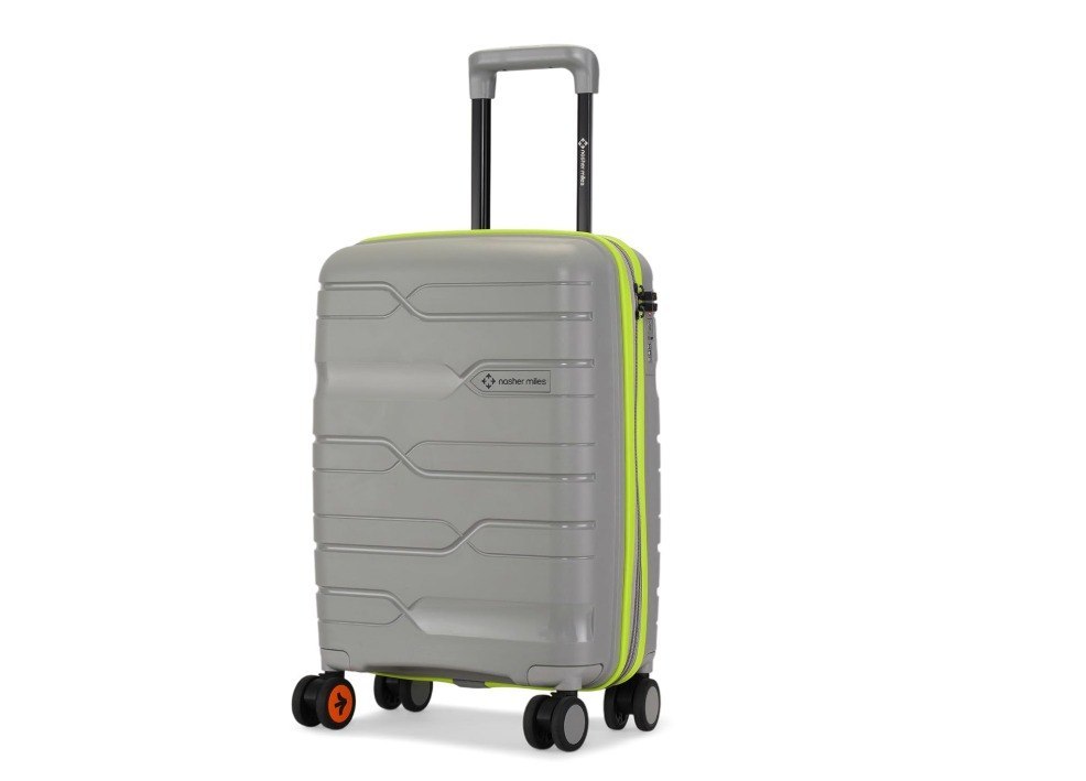 Nasher Miles Cannes Hard-Sided Polypropylene Cabin Luggage 20 inch | 55cm | 8 Wheels Small Trolley Bag