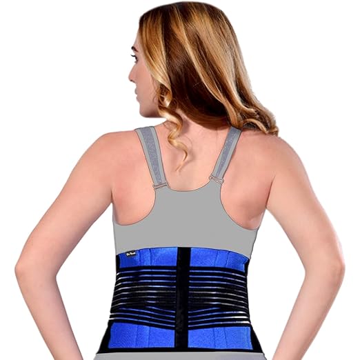 Dr Trust USA Lumbar Support Belt for Back Pain Relief, Orthopedic Adjustable Lumbo sacral Spine Strain Belt For Backache, Posture Corrector, Waist, Lower Back Support For Men/Women -329 (Small)