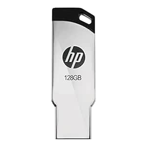 HP v236w 128GB USB 2.0 Flash Drive/Pen Drive, Metal Silver