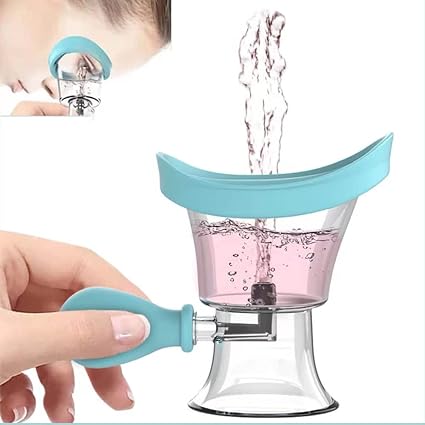Eye Wash Cup, Eye Wash Bath Kit (Eye Drop Guide/Wash Cup), Silicone Eye Cup for Effective Eye Cleansing, Soothing Tired Eyes (1)