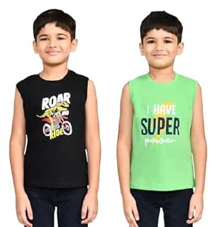 Lux Cozi Boys Cotton T-Shirt (Pack Of 2) at ₹119