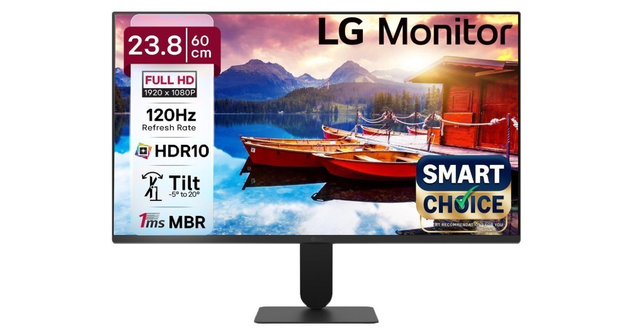LG24U411A-BN Smartchoice 60 cm (24-inch) Full HD Monitor