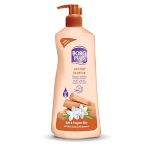 BoroPlus Sandal & Jasmine Body Lotion | Natural Herbs Infuse...