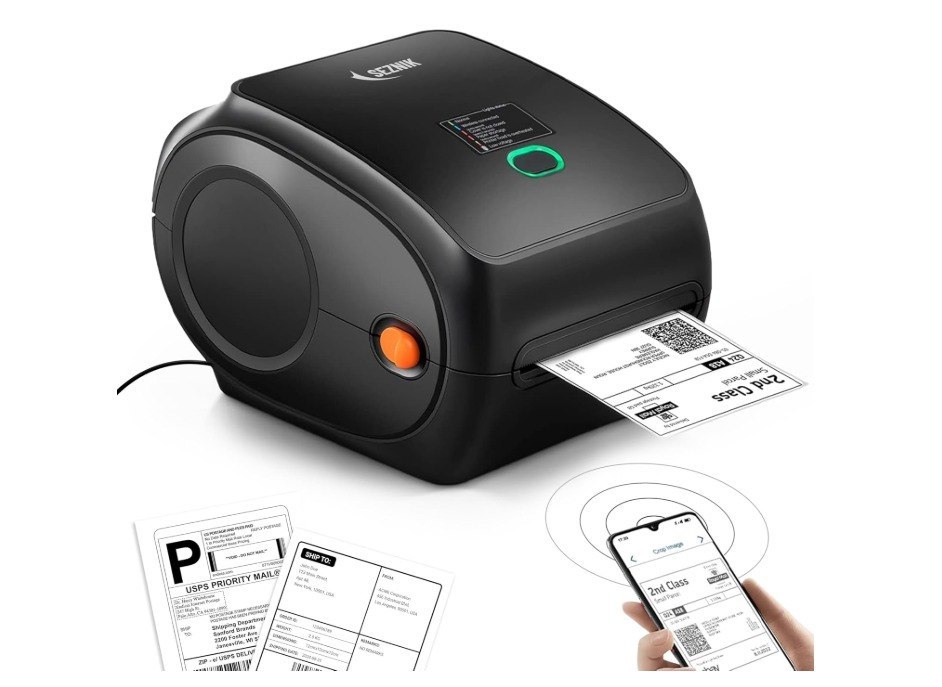 SEZNIK Shakti 4x6 Bluetooth Shipping Label Printer