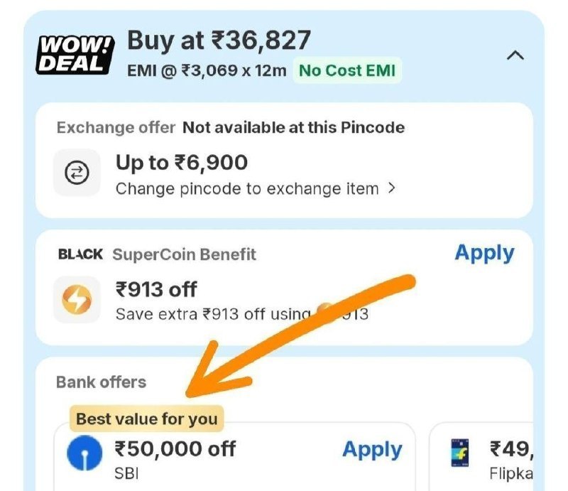 Big Loot : ₹50000 Off With Sbi Credit Cards