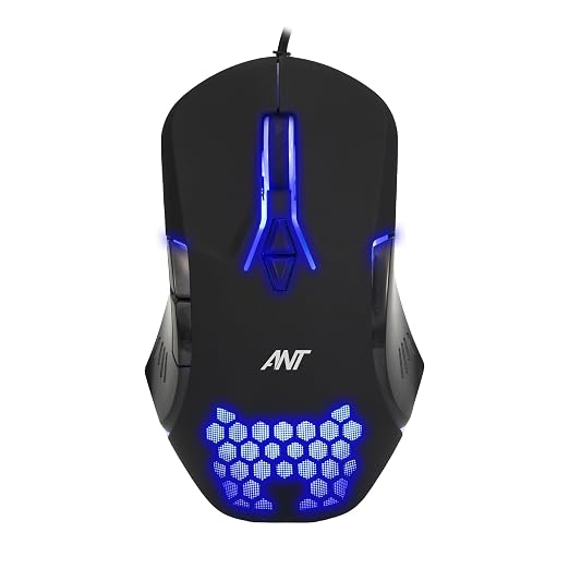 Ant G30 Gaming Mouse, Wired Mouse with RGB Backlit and Adjustable DPI, Ergonomic Office Laptop Mouse, Computer Gamer Mouse with 7 Responsive Buttons for Windows/Mac/Linux/Chrome