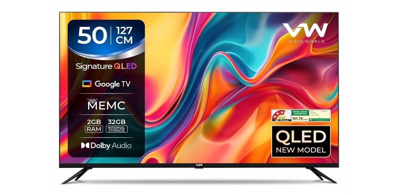 VW Visio World 127 cm (50 inches) Pro Series 4K Ultra HD Smart QLED Google TV