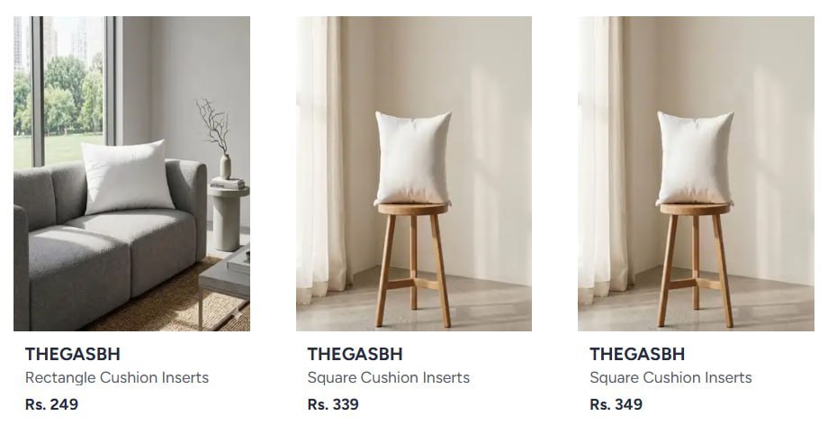 Myntra | Buy THEGASBH Home Furnishing starting at 249/-🔥