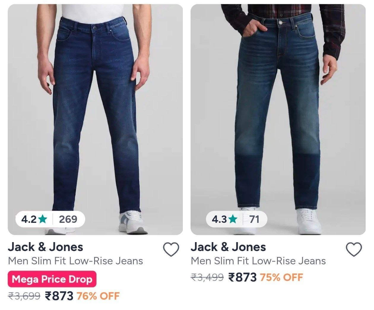 Myntra | Upto 75% Off On Jack & Jones Men's Jeans 🔥