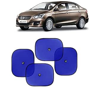 KINGSWAY Car Window Curtain Sticky Sun Shades Compatible with Maruti Suzuki Ciaz, (Year 2014-2017)…