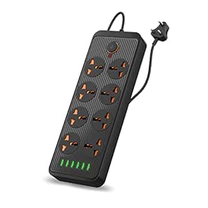 Portronics Power Plate 7 with 6 USB Port + 8 Power Sockets Smart Electric Universal Extension Board…