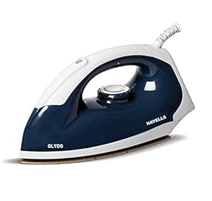 Havells Glydo 1000 watt Dry Iron With American Heritage Non Stick Sole Plate, Aerodynamic Design…