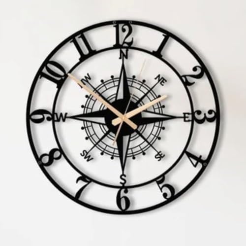 Home Decoration European Peacock Analog Wall Clock Crystal Luxury Living Room Creative Personality Art,Metal,Blue,Birds(Style 6) (40CM)