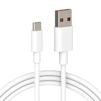 Sounce 120W HyperCharge USB-A to USB-C Fast Charging Cable 6A (1m) White