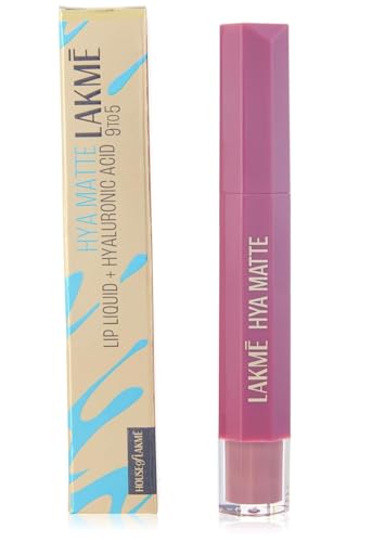 Lakme 9to5 Hya Matte, Werk Mauve Liquid Lipstick, for Soft a...