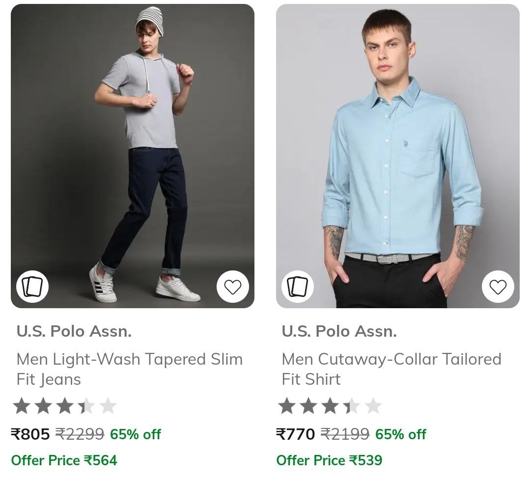 AJIO Loot : Upto 70% Off On USPA Clothing.