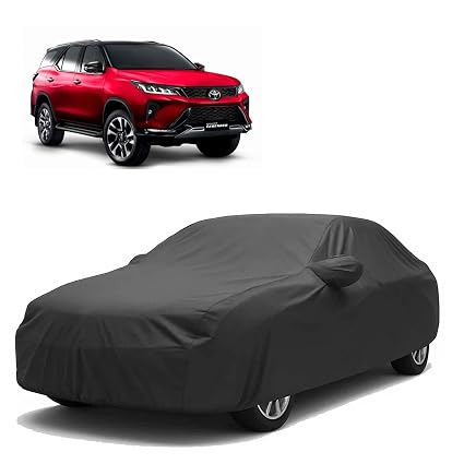 Sulfar 100% Water Resistant Car Body Cover Compatible with Mirror for Toyota Legender (Triple Stitched, Full Bottom Elastic, Dark Grey)