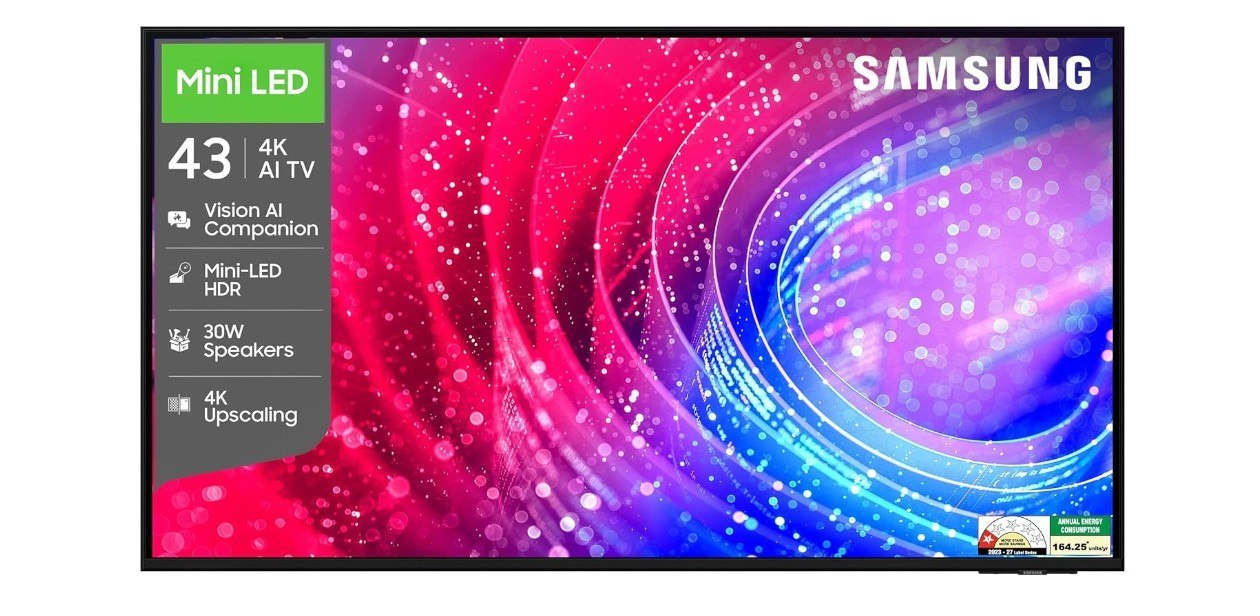 Samsung 43 inches Mini LED 4K Samsung Vision AI Smart TV