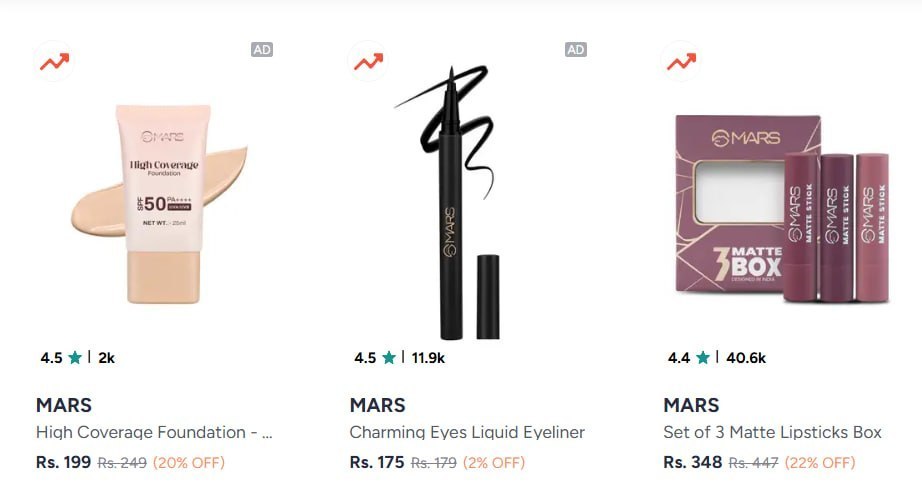 Myntra | Buy MARS & get Extra 25% OFF upto 399.