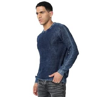 Spykar Cotton Round Neck Full Sleeves Sweater Men
